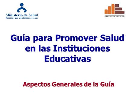 Guía para Promover Salud en las Instituciones Educativas