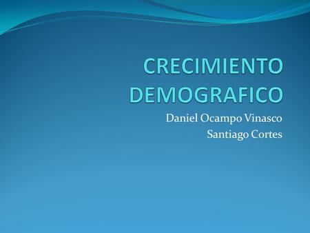 CRECIMIENTO DEMOGRAFICO