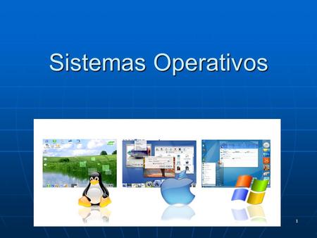 1 Sistemas Operativos. 2 1. Introducción Un OS es un software de sistema, programas de computación. Un OS es un software de sistema, programas de computación.