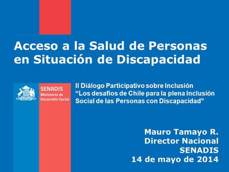 Acceso a la Salud de Personas en Situación de Discapacidad
