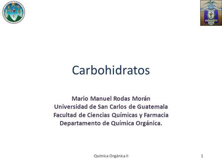 Carbohidratos Mario Manuel Rodas Morán
