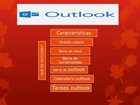 Tareas outlook Características Calendario outlook