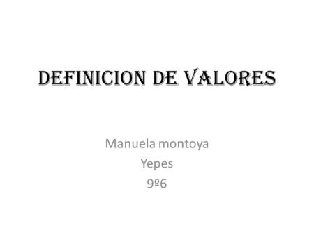 Manuela montoya Yepes 9º6