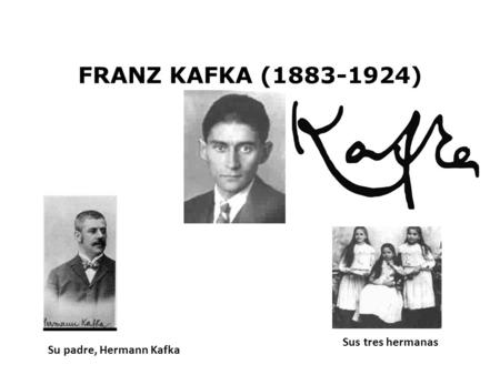 FRANZ KAFKA ( ) Sus tres hermanas Su padre, Hermann Kafka