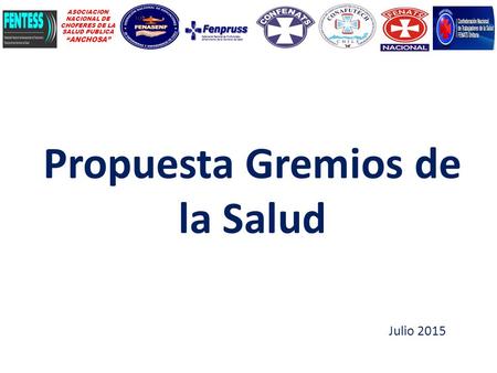 Propuesta Gremios de la Salud