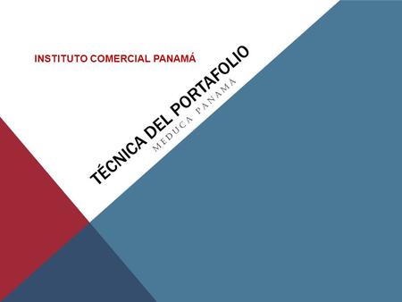 TÉCNICA DEL PORTAFOLIO