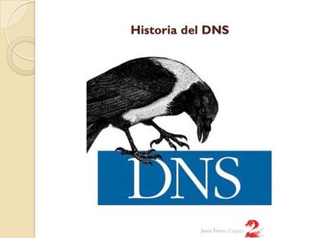 Historia del DNS Jesús Torres Cejudo. Historia del DNS En Internet, la comunicación entre los equipos y los humanos se facilita por el hecho de que los.