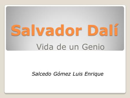 Salcedo Gómez Luis Enrique