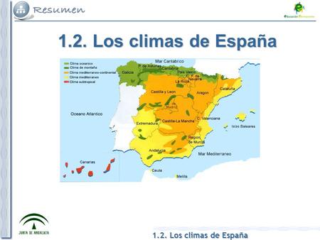 1.2. Los climas de España.