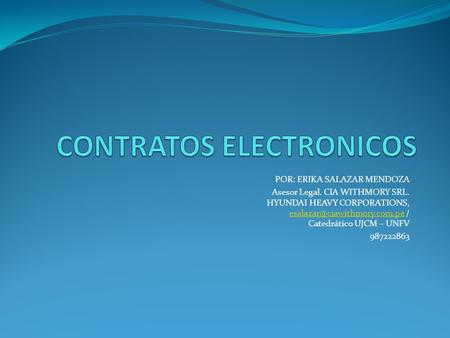 CONTRATOS ELECTRONICOS