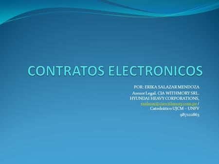 CONTRATOS ELECTRONICOS