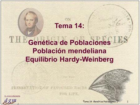 Genética de Poblaciones Equilibrio Hardy-Weinberg