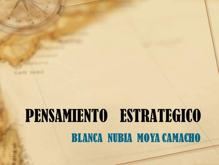 PENSAMIENTO ESTRATEGICO