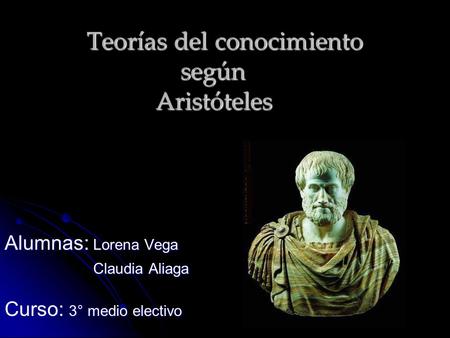 Teorías del conocimiento según Aristóteles