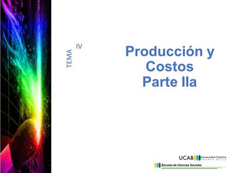 Producción y Costos Parte IIa