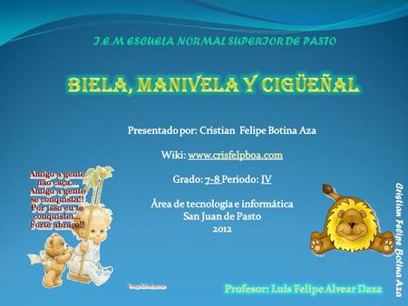 Biela, manivela y cigüeñal