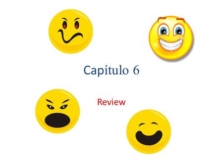 Cap ítulo 6 Review. Ser conjugation Yo soynosotros somos T  eres Él, ella, ud. es ellos, ellas, uds. son.
