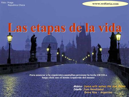 Las etapas de la vida Música: Dance with wolves the love theme