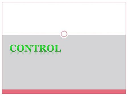 Control.
