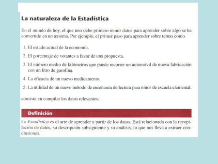 Estadística La creación del Estado moderno, como lo conocemos hoy en día, debe resolver el problema fundamental ¿qué tiene y que no tiene nuestro pueblo?