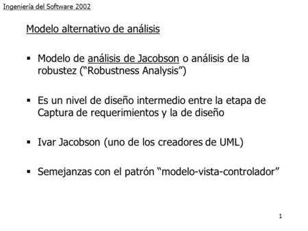 Ingeniería del Software 2002