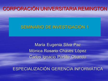 SEMINARIO DE INVESTIGACIÓN 1