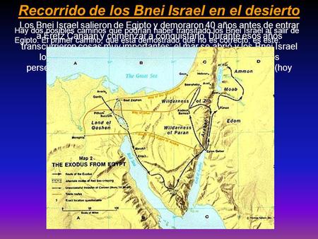 Recorrido de los Bnei Israel en el desierto