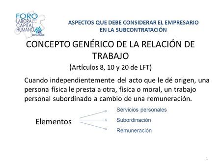 ASPECTOS QUE DEBE CONSIDERAR EL EMPRESARIO EN LA SUBCONTRATACIÓN