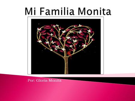 Mi Familia Monita Por: Gloria Monita.