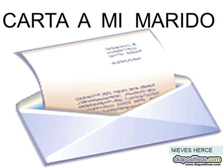 CARTA A MI MARIDO NIEVES HERCE.