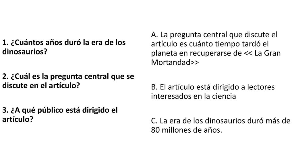 1. ¿Cuántos años duró la era de los dinosaurios ppt descargar 1. ¿Cuántos años duró la era de los dinosaurios ppt descargar