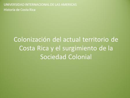 UNIVERSIDAD INTERNACIONAL DE LAS AMERICAS