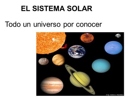 Todo un universo por conocer