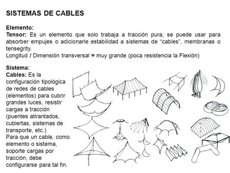 SISTEMAS DE CABLES Elemento: