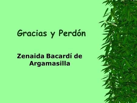 Zenaida Bacardí de Argamasilla