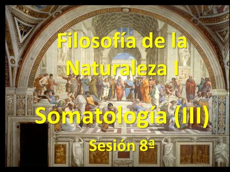 Filosofía de la Naturaleza I