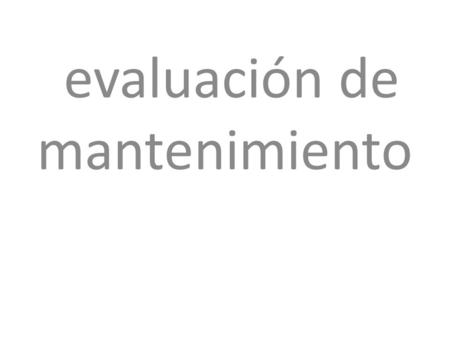 Evaluación de mantenimiento. memoria RAM Tiene dos ranuras para la memoria RAM trae 1 gb una gb trae un millón de byte es decir 2 a la 10 Mb o 1024 Mb.