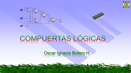 COMPUERTAS LÓGICAS Oscar Ignacio Botero H..