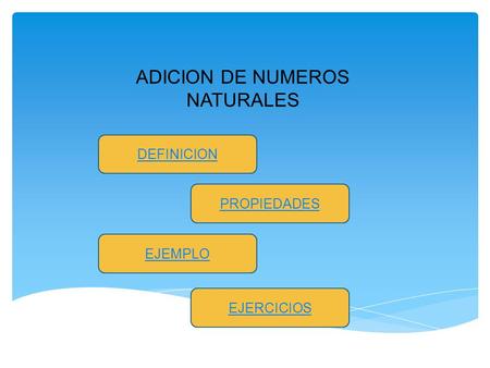 ADICION DE NUMEROS NATURALES