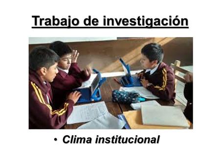 Trabajo de investigación