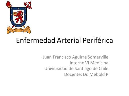Enfermedad Arterial Periférica