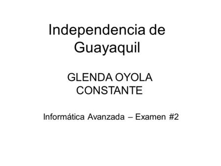 Independencia de Guayaquil