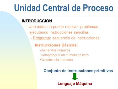 Unidad Central de Proceso