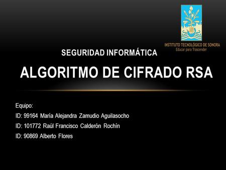 algoritmo de cifrado RSA