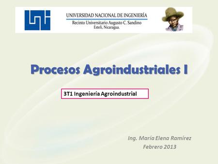 Procesos Agroindustriales I