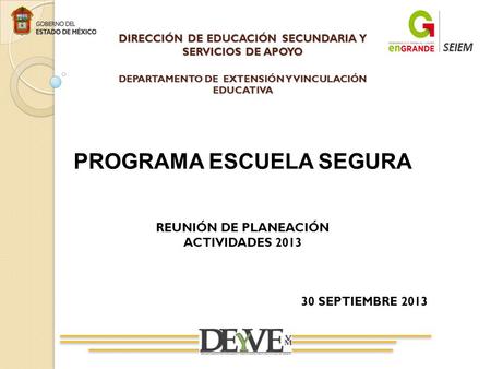 PROGRAMA ESCUELA SEGURA