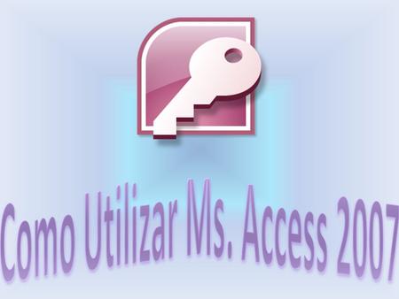 Esta es la primer pantalla que se muestra al iniciar Access.