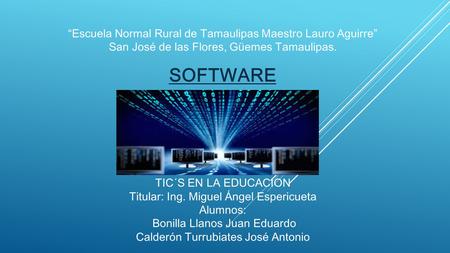 Titular: Ing. Miguel Ángel Espericueta Alumnos: