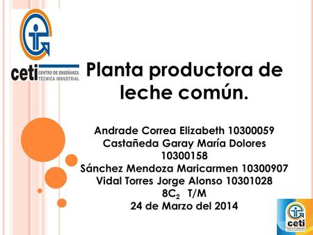 Planta productora de leche común.