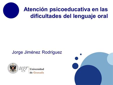 Atención psicoeducativa en las dificultades del lenguaje oral